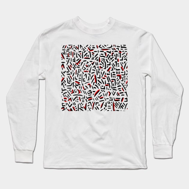 Abstract Long Sleeve T-Shirt by ilhnklv